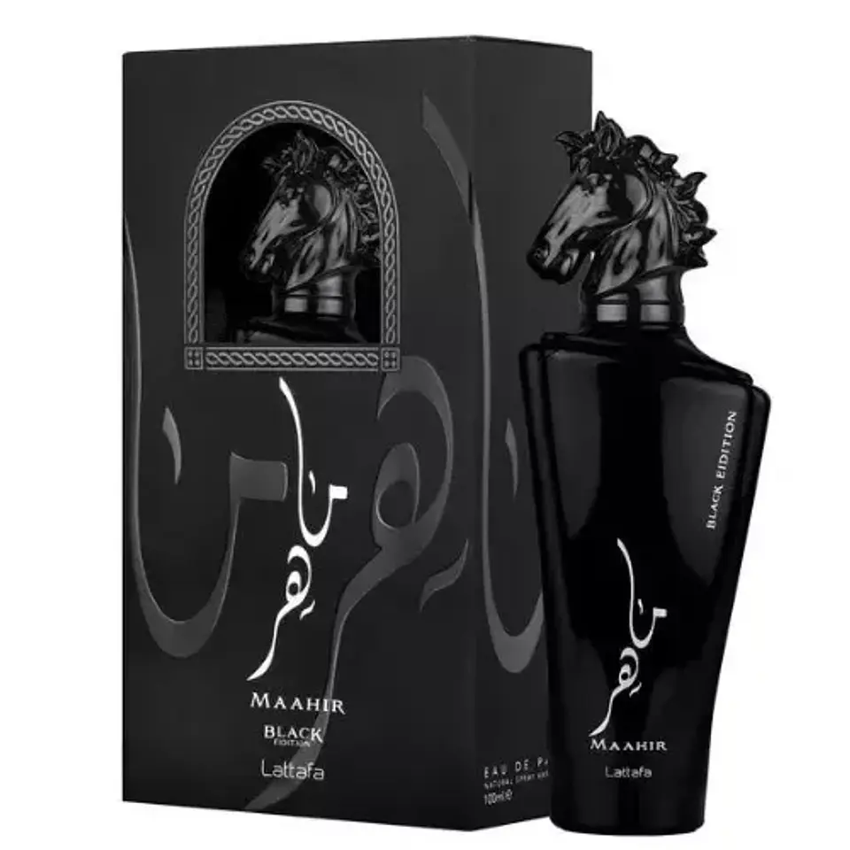 MAAHIR BLACK EDITION EDP 100 ML UNISEX - LATTAFA	(INSPIRADO EN TERRONI) 1