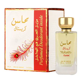 MAHASIN CRYSTAL EDP 100 ML + PERFUME SPRAY 75 ML- LATTAFA  (INSPIRADO EN EAU FLORALE)