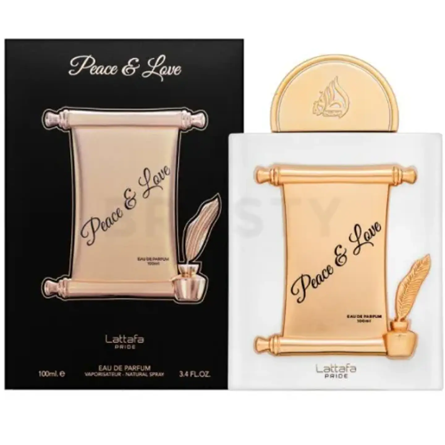 PEACE & LOVE EAU DE PARFUM UNISEX 100 ML - LATTAFA - (INSPIRADO EN SOIE MALAQUAIS) 1