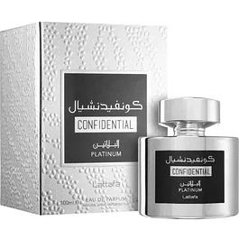 PERFUME CONFIDENTIAL PLATINUM EDP 100 ML UNISEX - LATTAFA (INSPIRADO EN ALLURE HOMME SPORT EAU EXTREME)