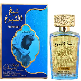 SHEIKH AL SHUYUKH SUPREME EDP 100 ML UNISEX - LATTAFA (INSPIRADO EN SCANDAL POUR HOMME ABSOLU)
