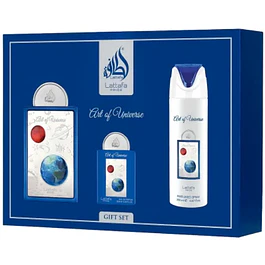 ART OF UNIVERSE EDP 100 ML +  EDP 20 ML +  DEO 200 UNISEX - LATTAFA PRIDE (INSPIRADO EN BLUE TALISMAN)