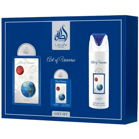 ART OF UNIVERSE EDP 100 ML +  EDP 20 ML +  DEO 200 UNISEX - LATTAFA PRIDE (INSPIRADO EN BLUE TALISMAN)