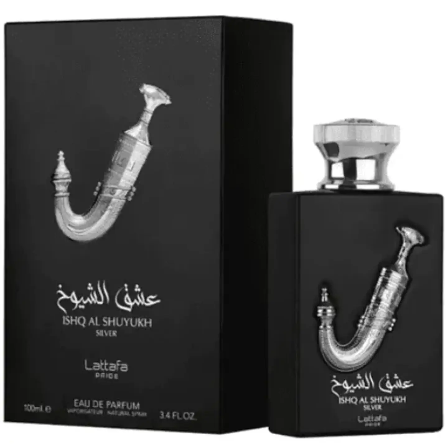 ISHQ AL SHUYUKH SILVER EDP 100 ML FOR MEN - LATTAFA 	(INSPIRADO EN 1 MILLION LUCKY) 1