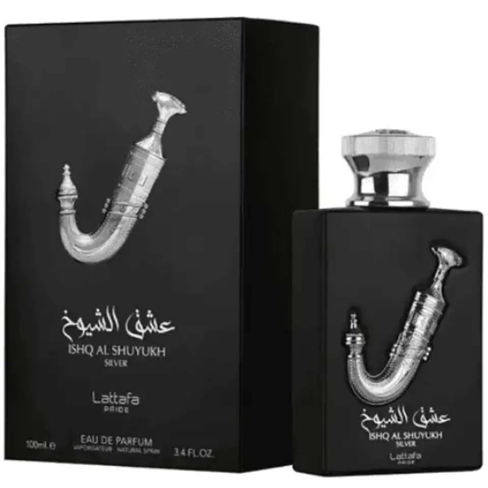 ISHQ AL SHUYUKH SILVER EDP 100 ML FOR MEN - LATTAFA 	(INSPIRADO EN 1 MILLION LUCKY) 1