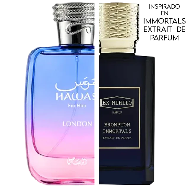 HAWAS LONDON EDP 100 ML UNISEX - RASASI - (INSPIRADO EN BROMPTON IMMORTALS EXTRAIT DE PARFUM)