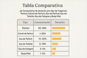¿Cuáles son los tipos de perfumes que existen?