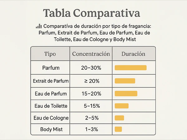 ¿Cuáles son los tipos de perfumes que existen?