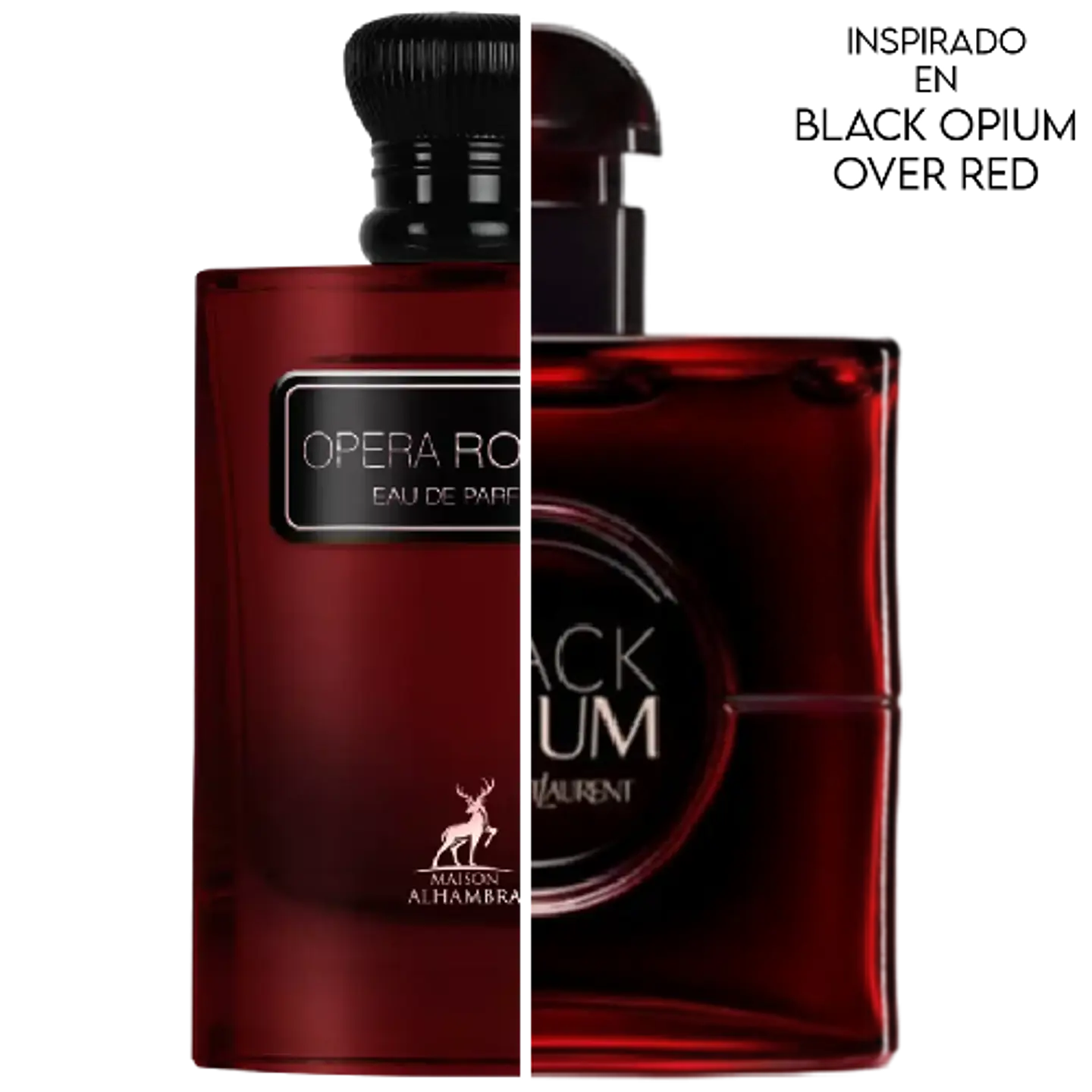 OPERA ROUGE EDP  100 ML UNISEX - MAISON ALHAMBRA (INSPIRADO EN BLACK OPIUM OVER RED) 2