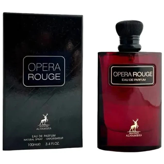 OPERA ROUGE EDP  100 ML UNISEX - MAISON ALHAMBRA (INSPIRADO EN BLACK OPIUM OVER RED)