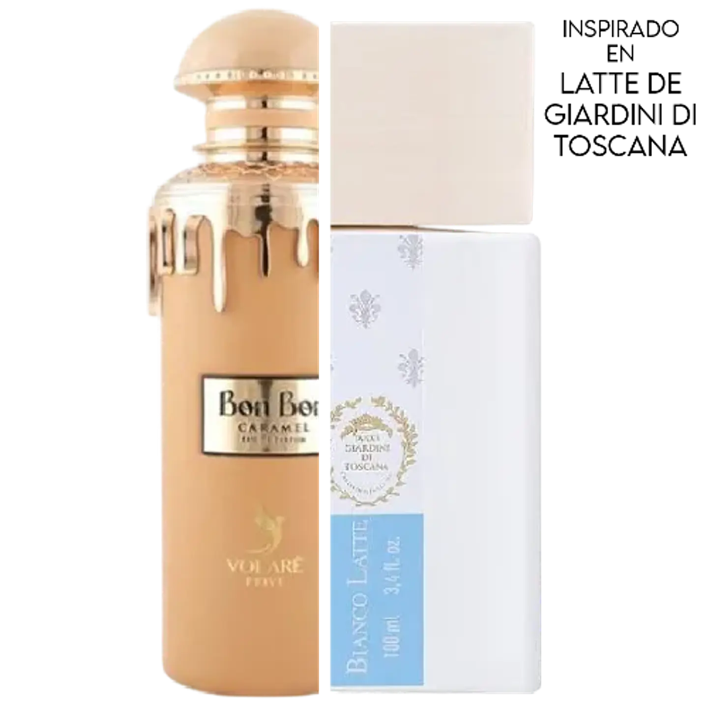 PRIVE BON BON CARAMEL EDP 100 ML FOR WOMAN - VOLARE (INSPIRADO EN BIANCO LATTE) 2