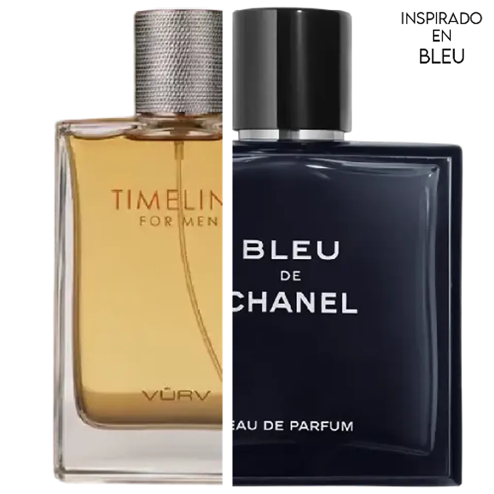TIMELINE FOR MEN EDP 100 ML - VURV (INSPIRADO EN BLEU) 2