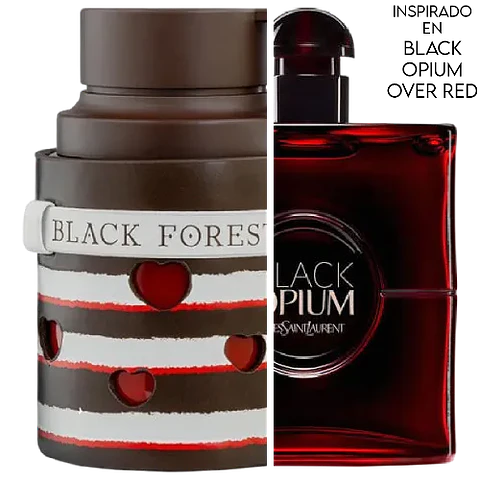 ODYSSEY BLACK FOREST EDP 100 ML UNISEX - ARMAF - (INSPIRADO EN BLACK OPIUM OVER RED).