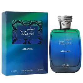 HAWAS ATLANTIS EDP 100 ML FOR MEN - RASASI - (INSPIRADO EN INVICTUS LEGEND)