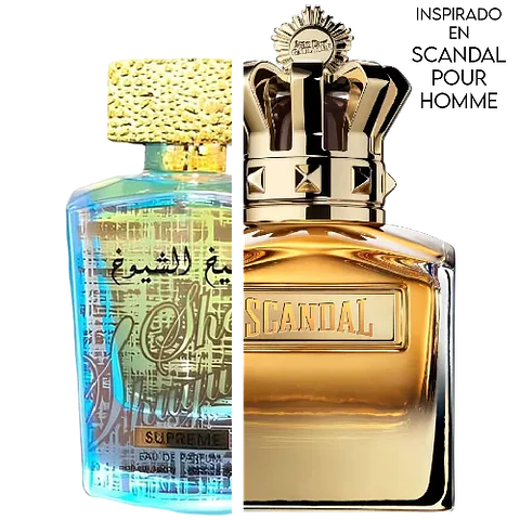 SHEIKH AL SHUYUKH SUPREME EDP 100 ML UNISEX - LATTAFA (INSPIRADO EN SCANDAL POUR HOMME ABSOLU)