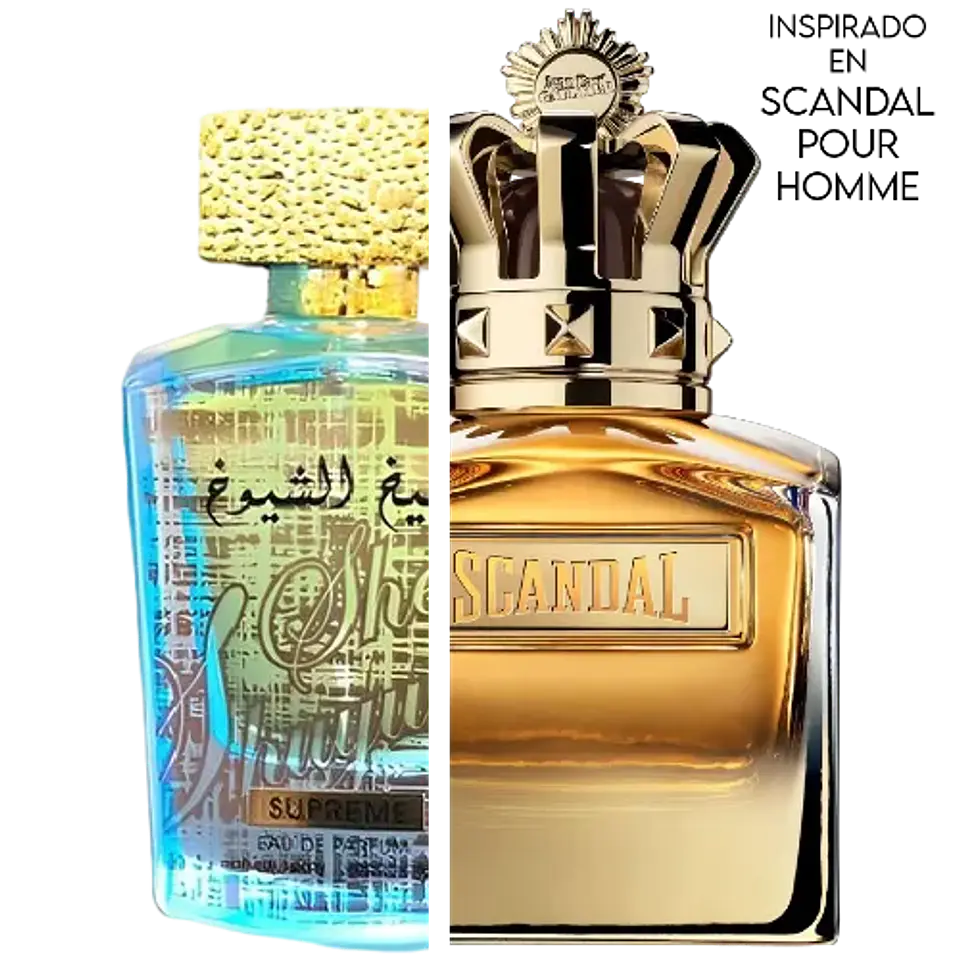 SHEIKH AL SHUYUKH SUPREME EDP 100 ML UNISEX - LATTAFA (INSPIRADO EN SCANDAL POUR HOMME ABSOLU) 2