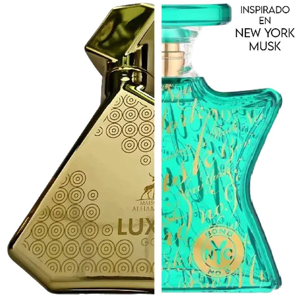 LUXE GOLD EDP 100 ML UNISEX - MAISON ALHAMBRA (INSPIRADO NEW YORK MUSK) 2