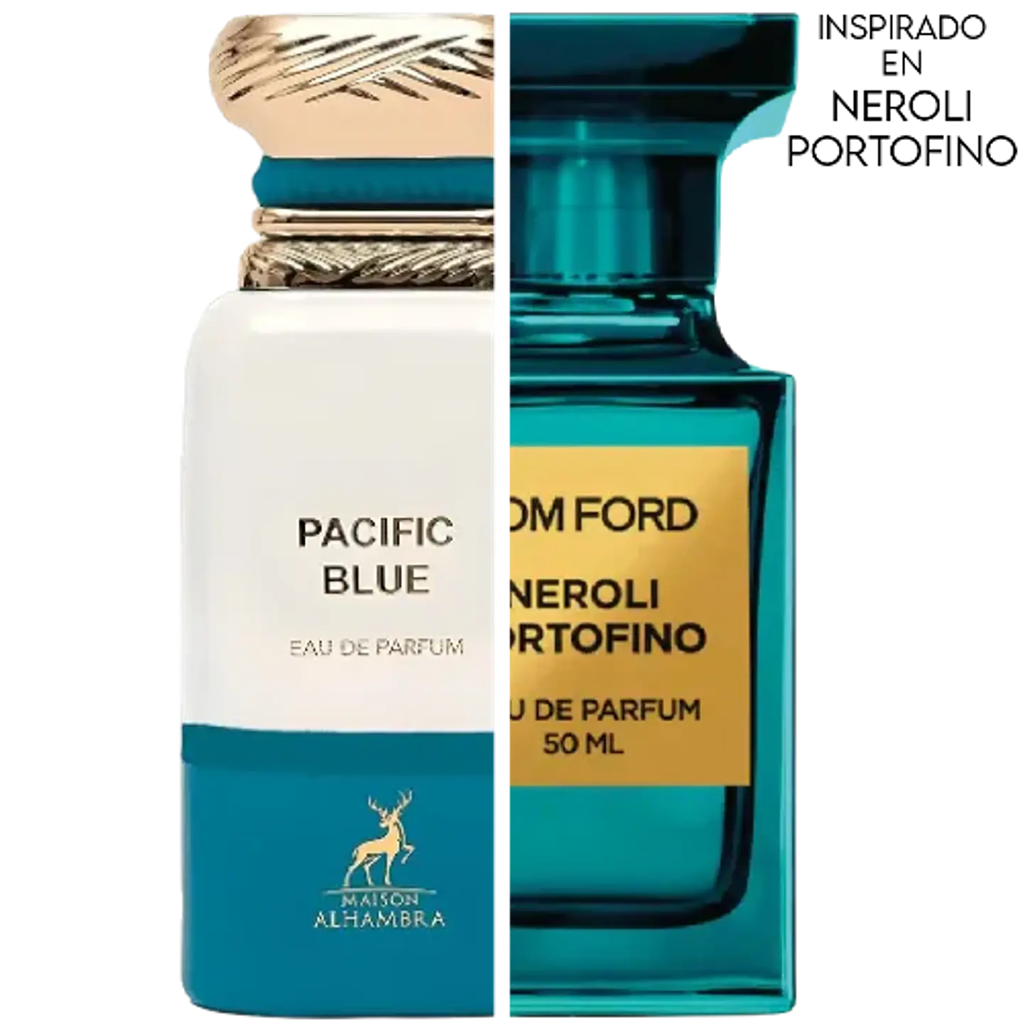 PACIFIC BLUE EDP 80 ML FOR MEN - MAISON ALHAMBRA (INSPIRADO EN NEROLI PORTOFINO) 2