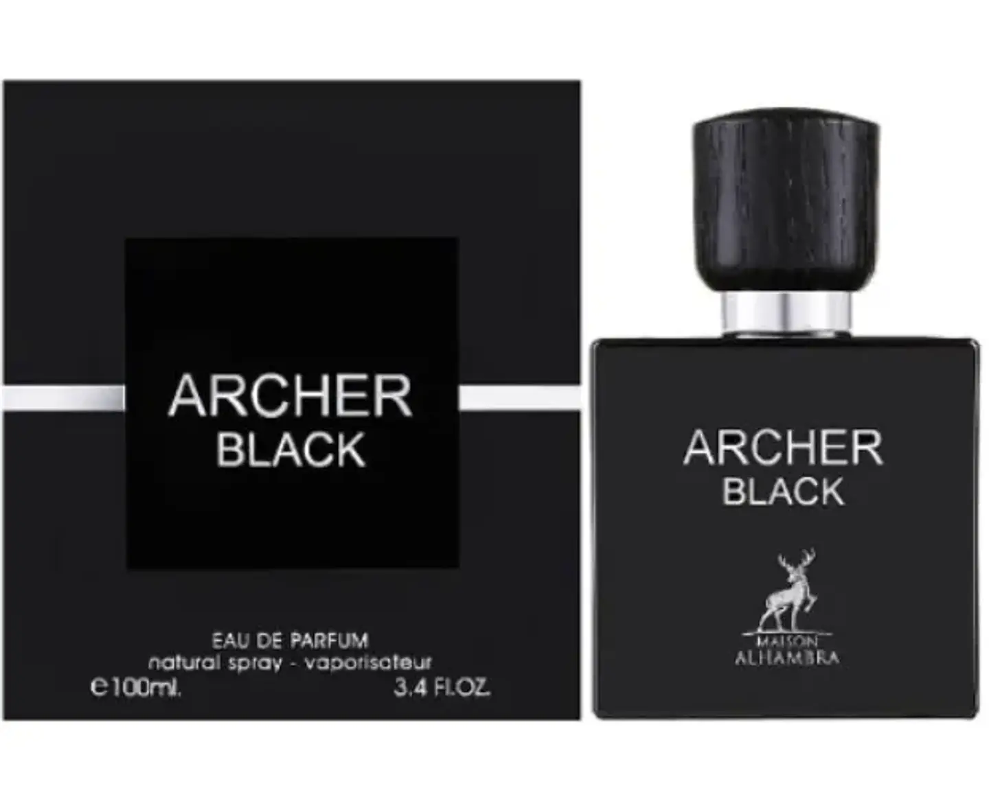 ARCHER BLACK EDP 100 ML FOR MEN - MAISON ALHAMBRA (INSPIRADO EN ENCRE NOIRE) 1