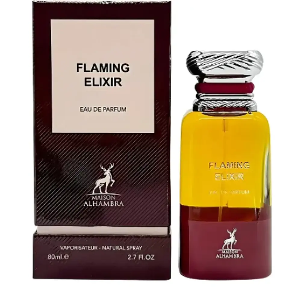 FLAMING ELIXIR EDP 80 ML UNISEX - MAISON ALHAMBRA (INSPIRADO EN CHERRY SMOKE) 1