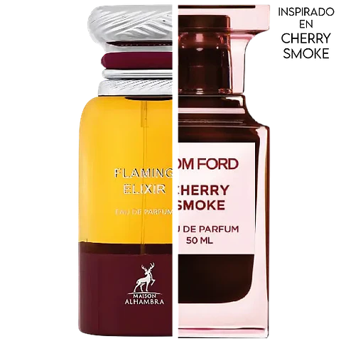 FLAMING ELIXIR EDP 80 ML UNISEX - MAISON ALHAMBRA (INSPIRADO EN CHERRY SMOKE)