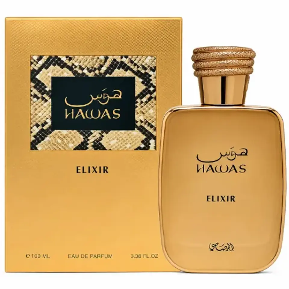 HAWAS ELIXIR EDP 100 ML FOR MEN - RASASI (INSPIRADO EN LE MALE ELIXIR) 1