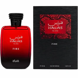 HAWAS FIRE EDP 100 ML UNISEX - RASASI - (INSPIRADO EN IMPERIAL VALLEY DE GISSAH)