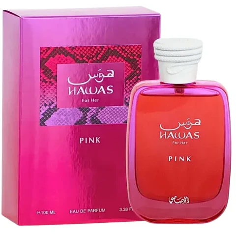 HAWAS PINK FOR WOMEN EDP 100 ML - RASASI (INSPIRADO EN LA VIE EST BELLE)