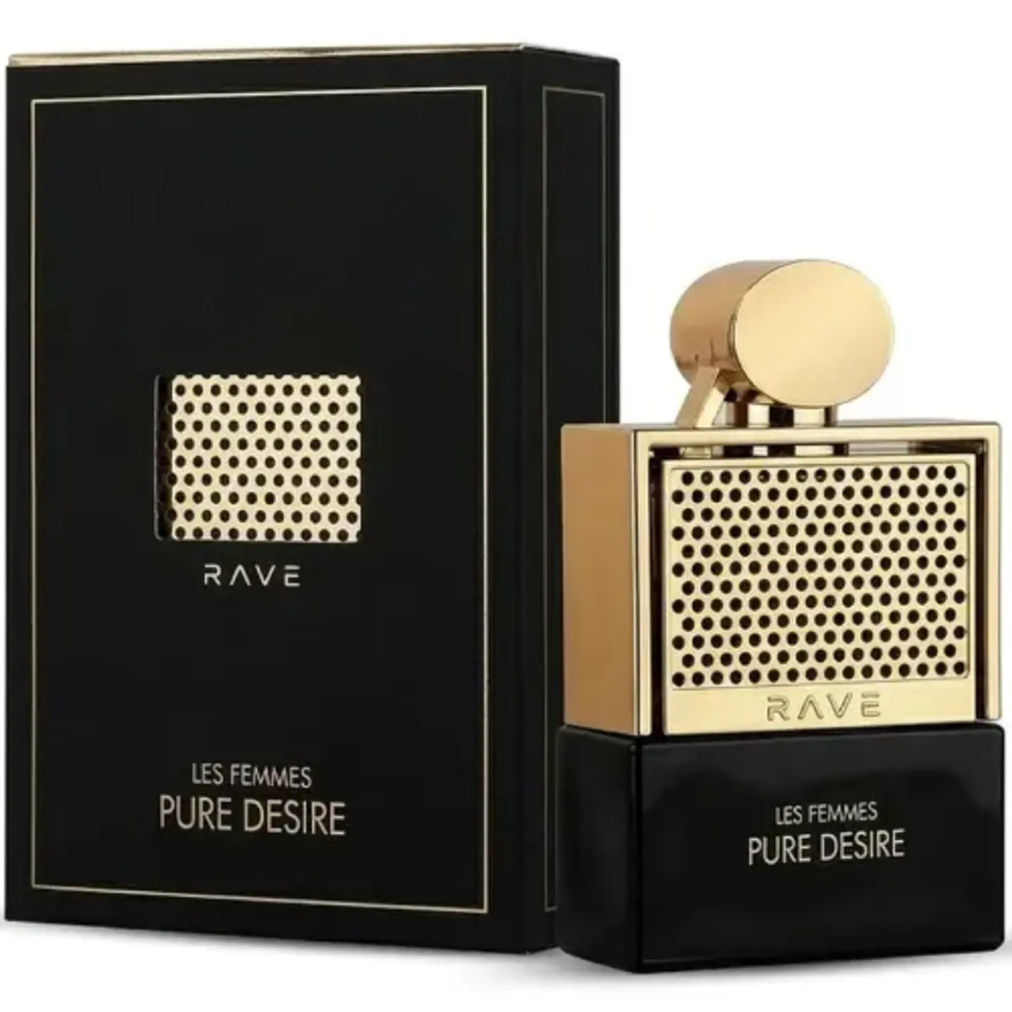 LES FEMMES PURE DESIRE GOLD EDP 100 ML FOR WOMEN - RAVE BY LATTAFA 1