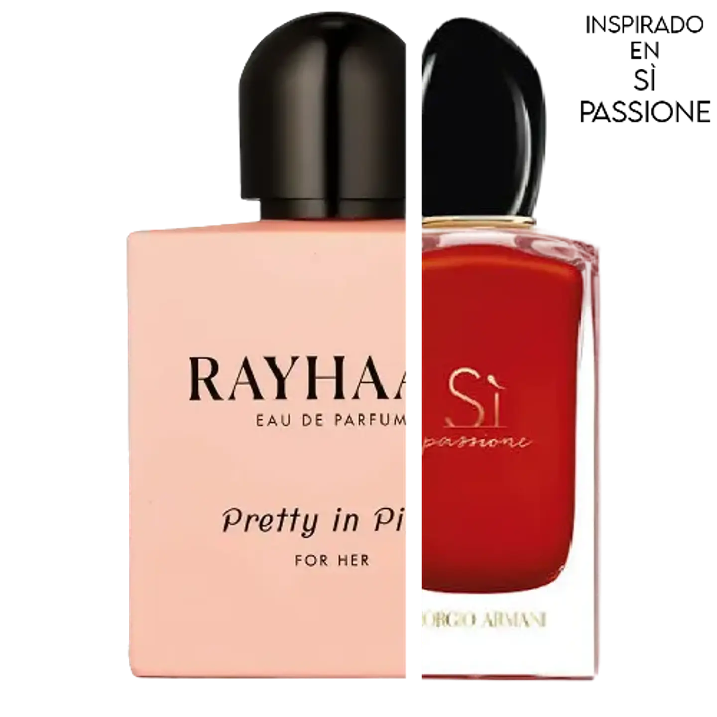 RAYHAAN PRETTY IN PINK EDP  100 ML FOR WOMEN - RAYHAAN (INSPIRADO EN SÌ PASSIONE) 2
