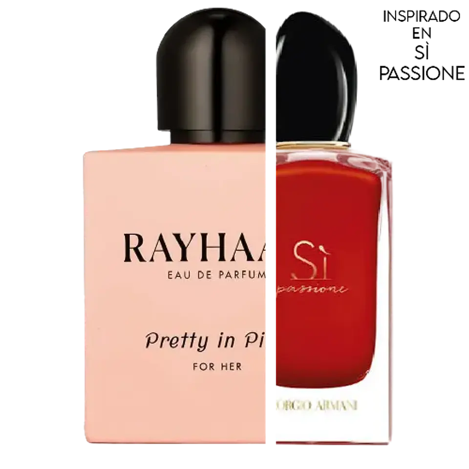 RAYHAAN PRETTY IN PINK EDP  100 ML FOR WOMEN - RAYHAAN (INSPIRADO EN SÌ PASSIONE) 2