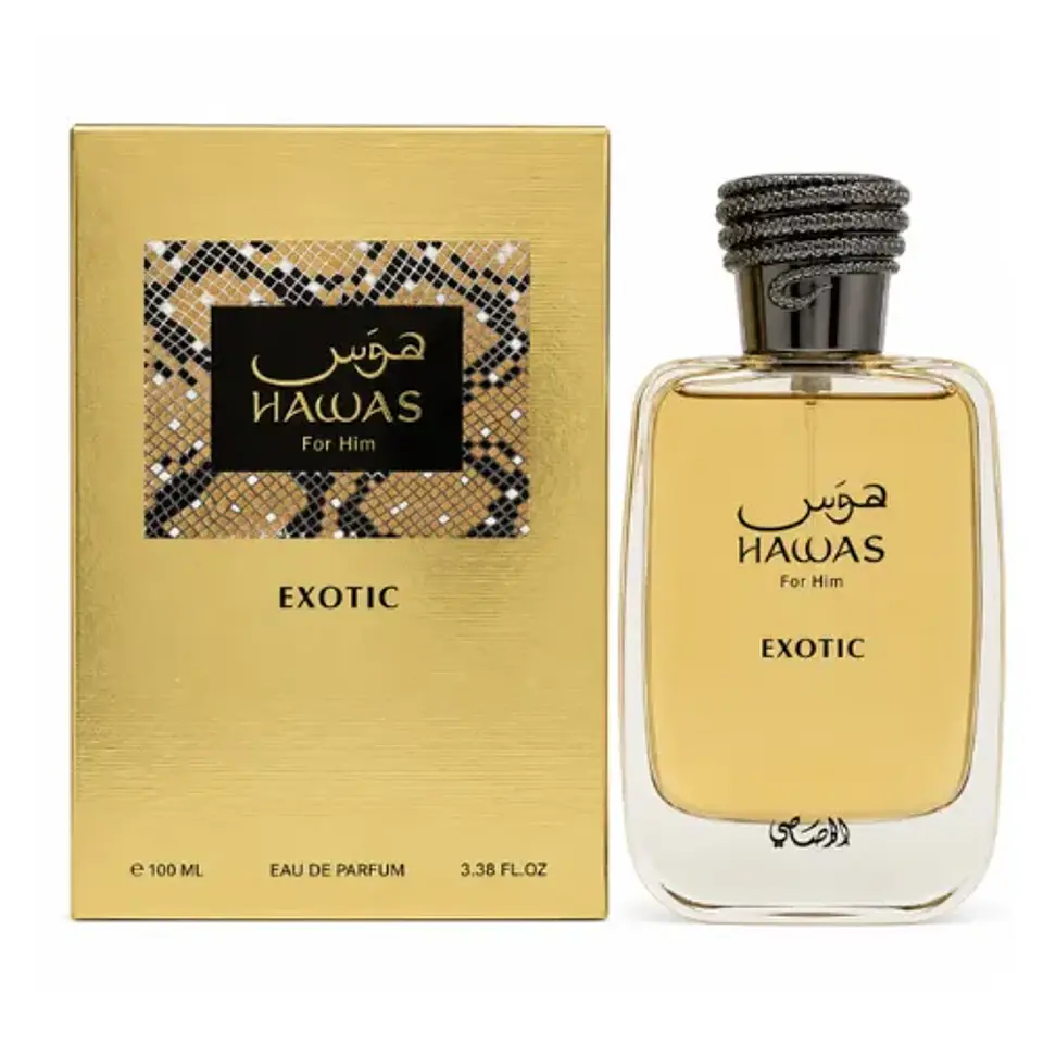 HAWAS EXOTIC EDP 100 ML FOR MEN -  RASASI (INSPIRADO EN LE MALE ELIXIR) 1