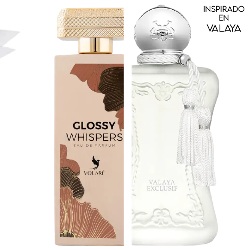GLOSSY WHISPERS EDP 100 ML  FOR WOMAN - VOLARE	(INSPIRADO EN VALAYA DE PARFUMS) 2