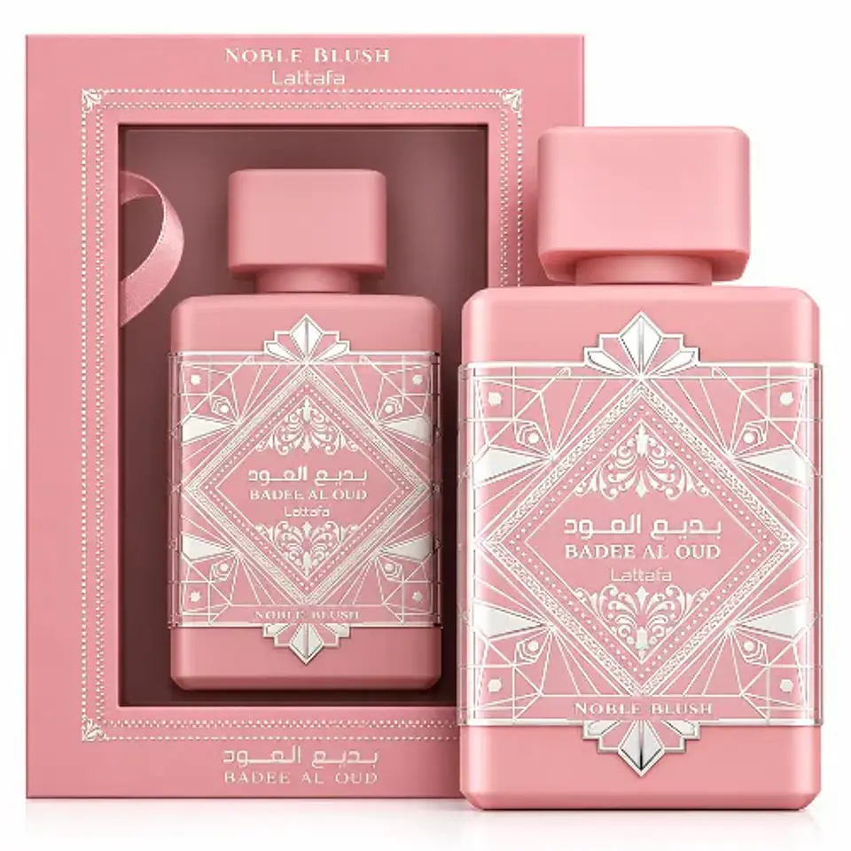 BADEE AL OUD NOBLE BLUSH EDP 100 ML - LATTAFA (INSPIRADO EN  GOOD GIRL BLUSH) 1