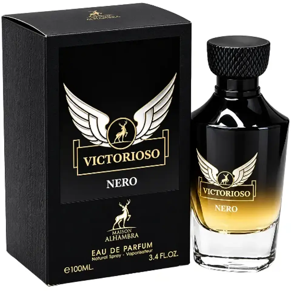 VICTORIOSO NERO EDP 100 ML -  MAISON ALHAMBRA - (INSPIRADO EN INVICTUS VICTORY DE PACO RABANNE) 1