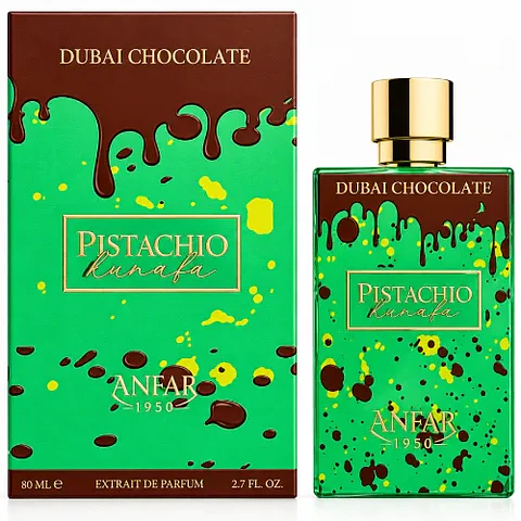 DUBAI CHOCOLATE PISTACHIO KUNAFA 80 ML EXTRAIR DE PARFUM UNISEX - ANFAR (INSPIRADO EN YUM PISTACHIO GELATO 33)