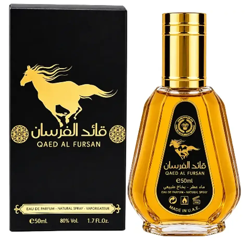 QAED AL FURSAN EDP 50 ML UNISEX (SIN CELOFÁN) -  BY ARD AL ZAAFARAN (INSPIRADO EN BLACK XS) 1