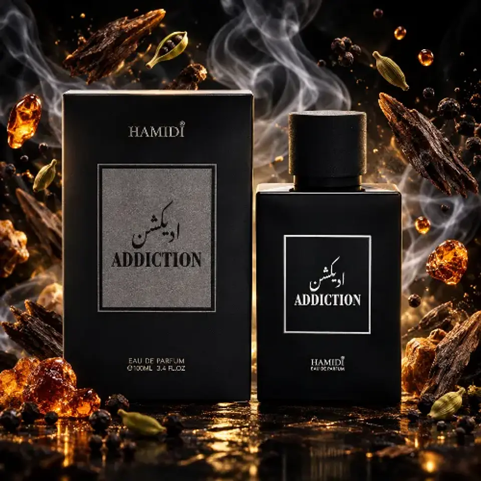 ADDICTION EDP 100 ML - HAMIDI (INSPIRADO EN BLACK AFGANO) 2