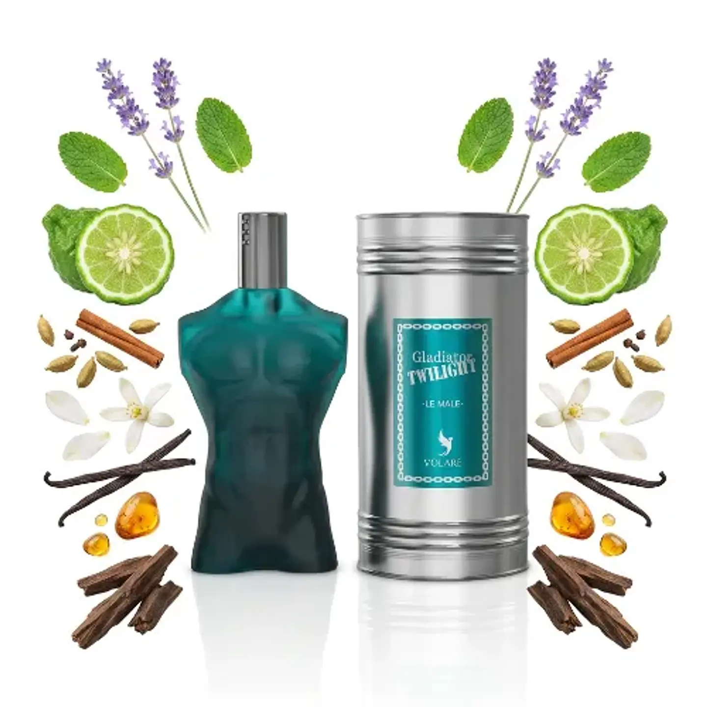 GLADIATOR TWILIGHT LE MALE EDP 100 ML VOLARÉ (INSPIRADO EN LE MALE) 3