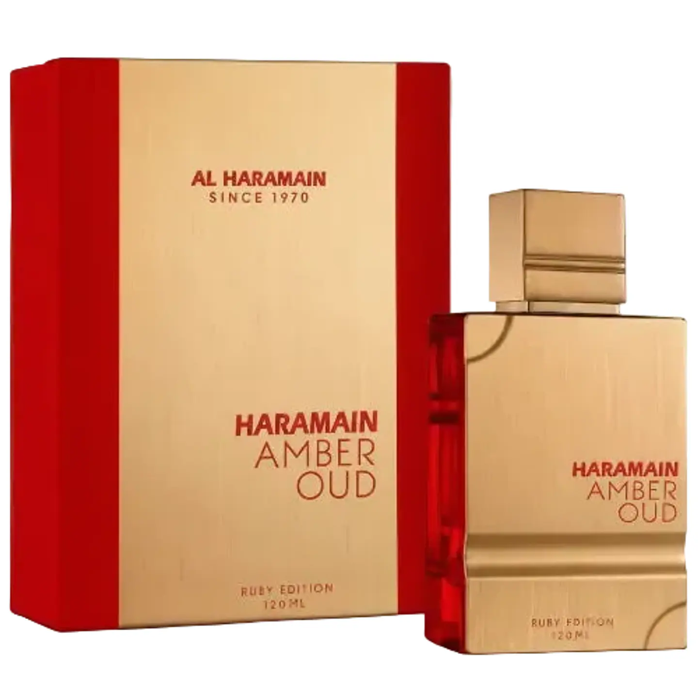 HARAMAIN AMBER OUD RUBY EDITION EDP 120 ML UNISEX - AL HARAMAIN (INSPIRADO EN BACCARAT ROUGE 540) 1