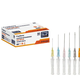 💉 CATÉTER INTRAVENOSO – CRANBERRY | Estéril • Desechable • Alta Precisión Médica • Diferentes Calibres