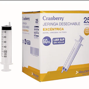 💉 Jeringa 60cc Luer Slip S/A Excéntrica | Desechable – Alta Precisión – Uso Médico y Clínico