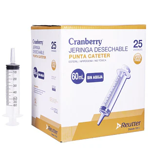 💉 JERINGA DESECHABLE SIN AGUJA PUNTA CATÉTER 60 ML | Uso Médico, Precisión y Control – Desechable y Estéril