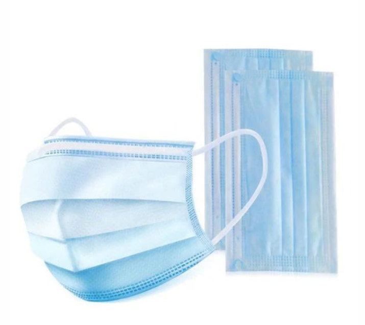 Mascarilla Quirúrgica de 3 Pliegues Celeste | Tapabocas Desechable Médica – Triple Capa – Caja x 50 Unidades 1