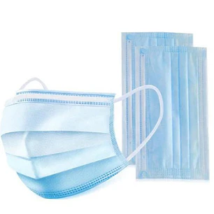 Mascarilla Quirúrgica de 3 Pliegues Celeste | Tapabocas Desechable Médica – Triple Capa – Caja x 50 Unidades