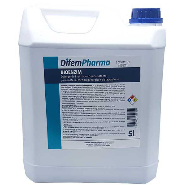 🧪 BIOENZIM PRO 5 Litros – Detergente Trienzimático | Limpieza y Prelavado de Instrumental Médico – Alta Eficacia Enzimática 1