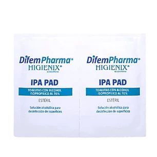 💧 HIGIENIX Alcohol IPA Pad – DIFEMPHARMA | Toalla Antiséptica con Alcohol Isopropílico 70% – Limpieza y Desinfección de Piel y Superficies
