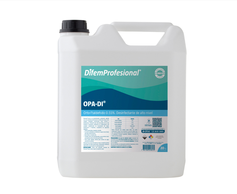🧪 DESINFECTANTE OPA – DIFEMPHARMA | Solución Ortoftalaldehído – Desinfección de Alto Nivel para Instrumental Médico y Endoscópico 1