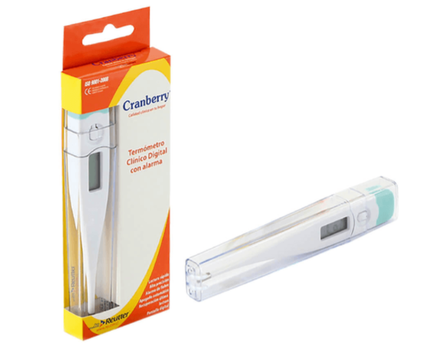 🌡️ TERMÓMETRO CLÍNICO DIGITAL – CRANBERRY | Medición Precisa de Temperatura Corporal • Pantalla LCD • Uso Médico y Doméstico 1