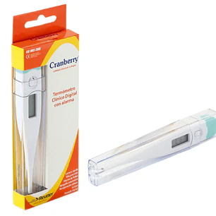 🌡️ TERMÓMETRO CLÍNICO DIGITAL – CRANBERRY | Medición Precisa de Temperatura Corporal • Pantalla LCD • Uso Médico y Doméstico